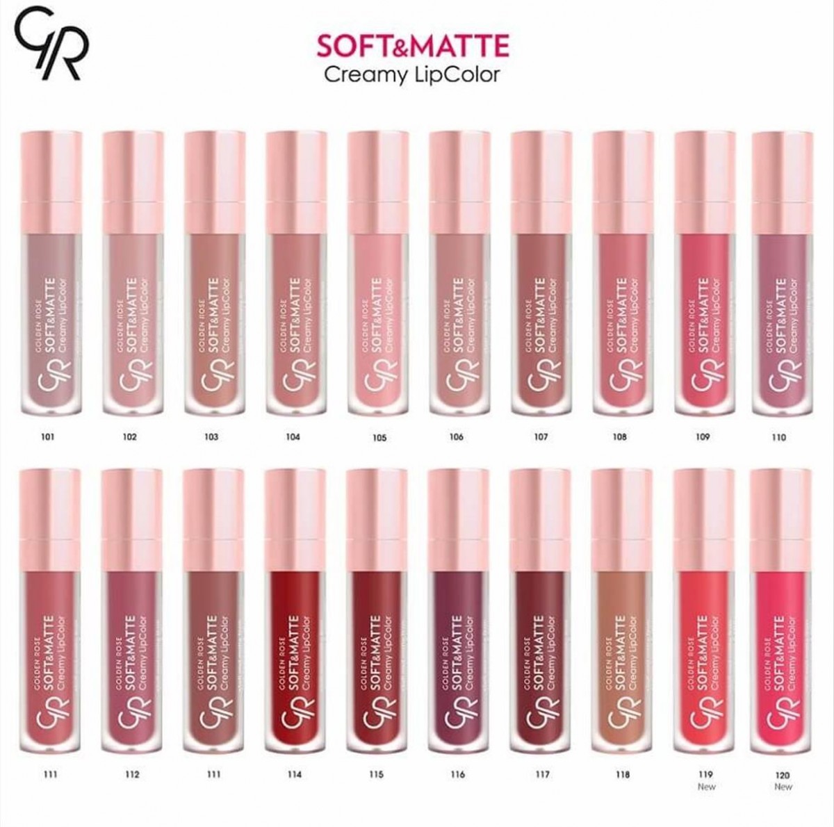 Golden Rose Soft & Matte Creamy LipColor