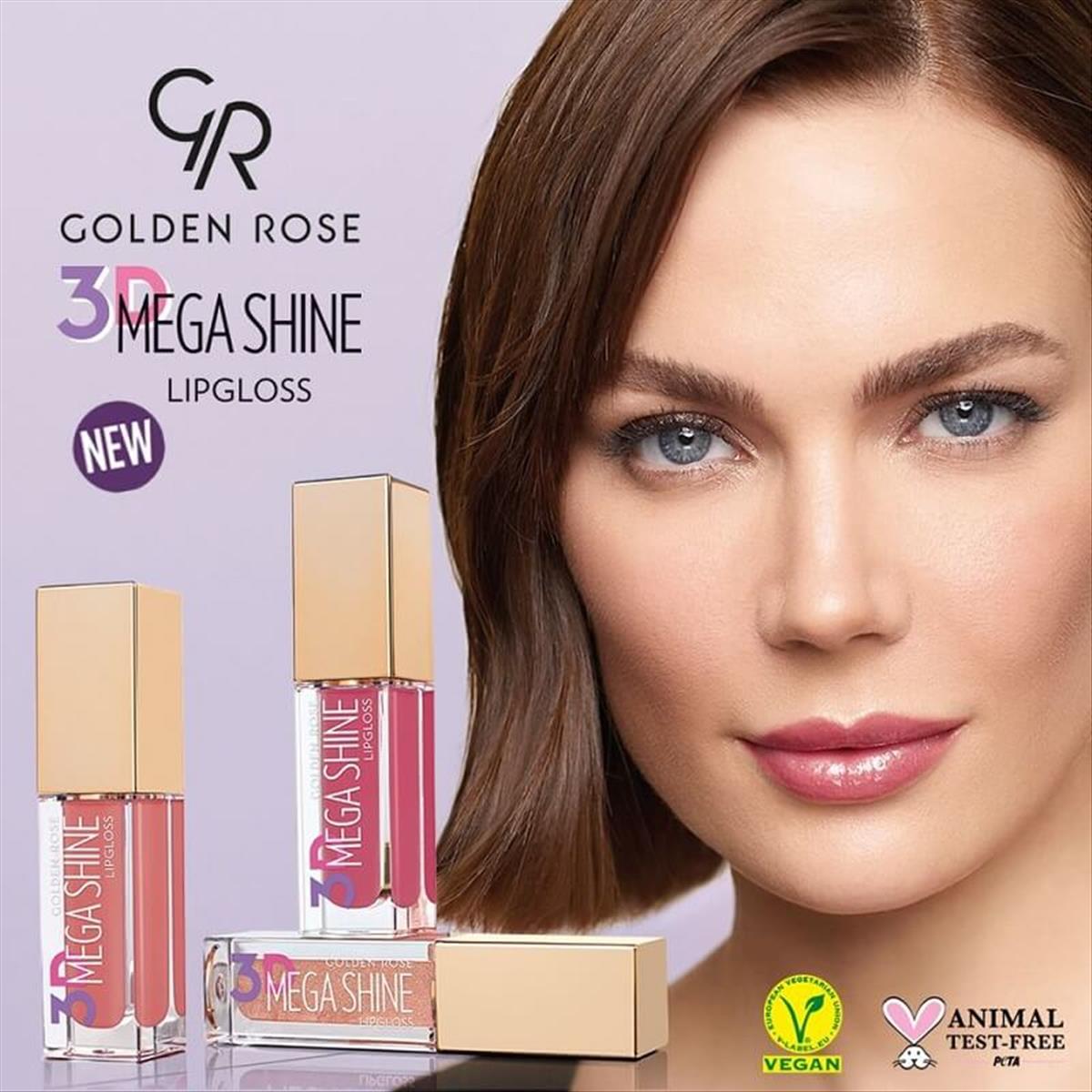 Golden Rose 3D Mega Shine LipGloss - 5.2ml