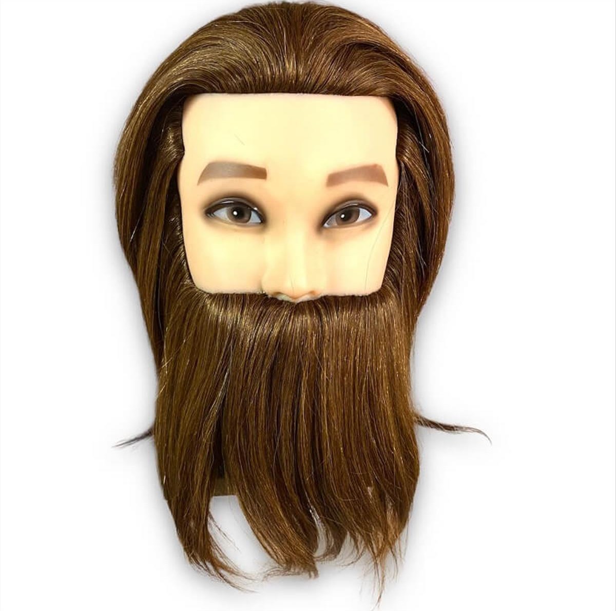 Male Training Doll with Beard Natural Hair 21cm