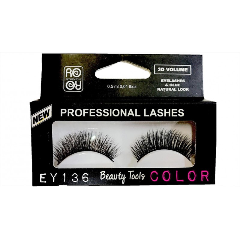 3D RoRO eyelashes with EY136 glue