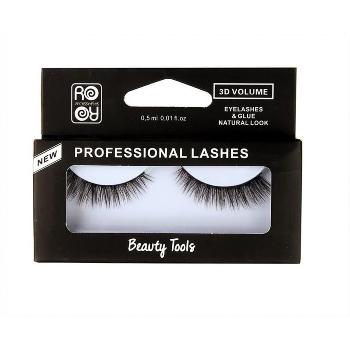 3D RORO eyelashes with glue EY154