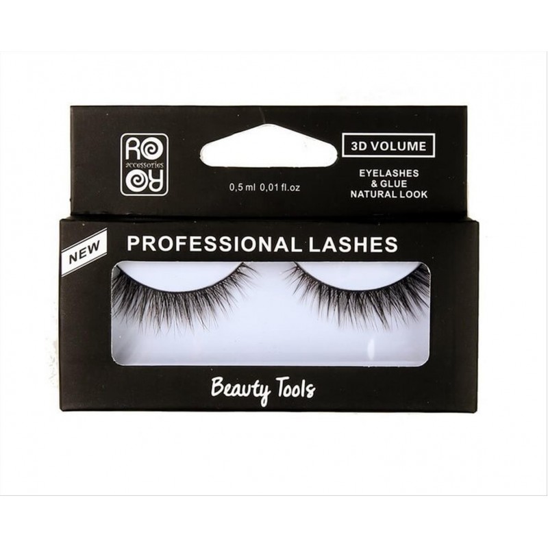 3D RORO eyelashes with glue EY156