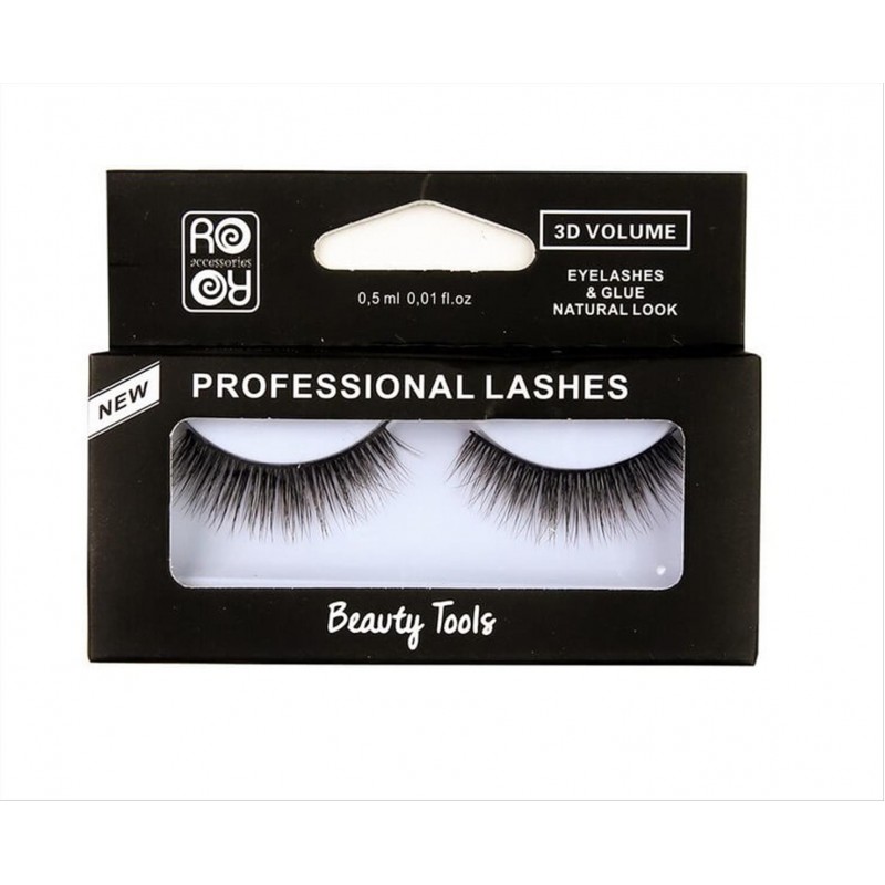 3D RORO eyelashes with glue EY159