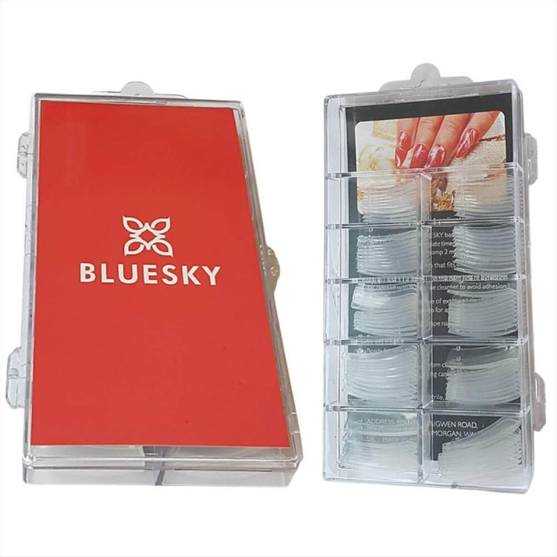 Nail Dual Form Gum Gel Bluesky 100pcs