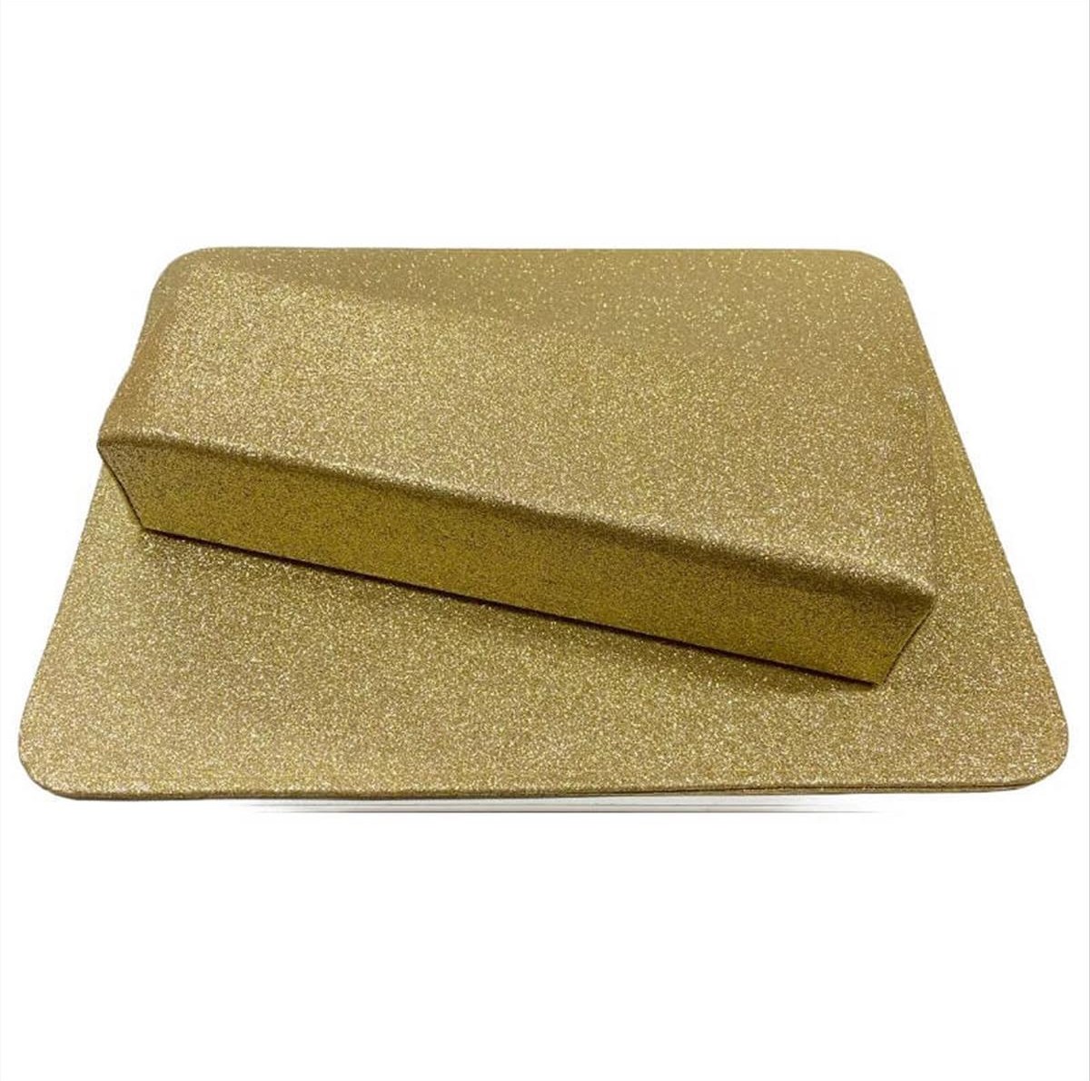 Manicure Cushion with Placemat Gold With Glitter