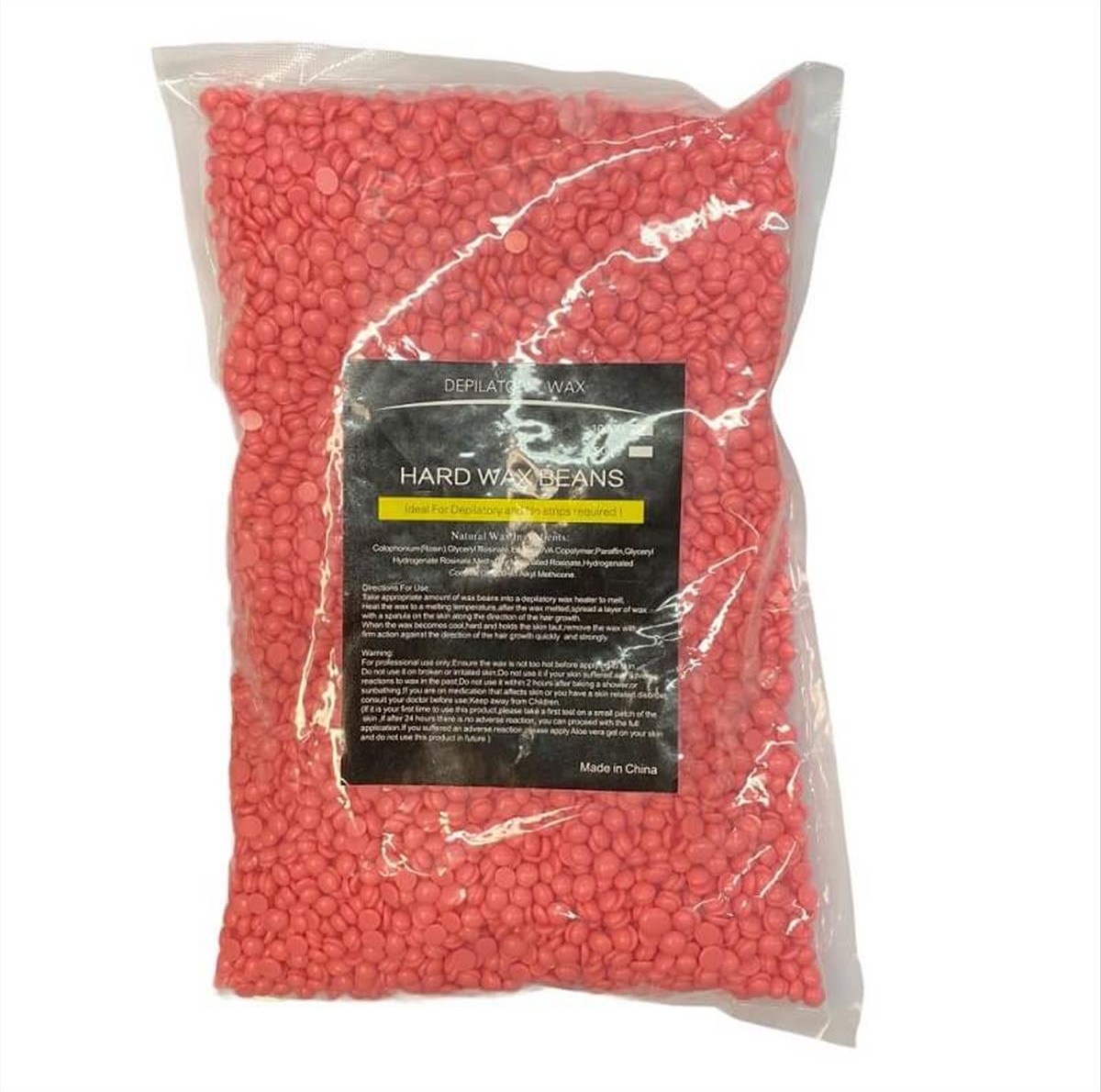 Κερί Ζεστό Σταγόνα Ρόζ Hard Wax Beans 1000g