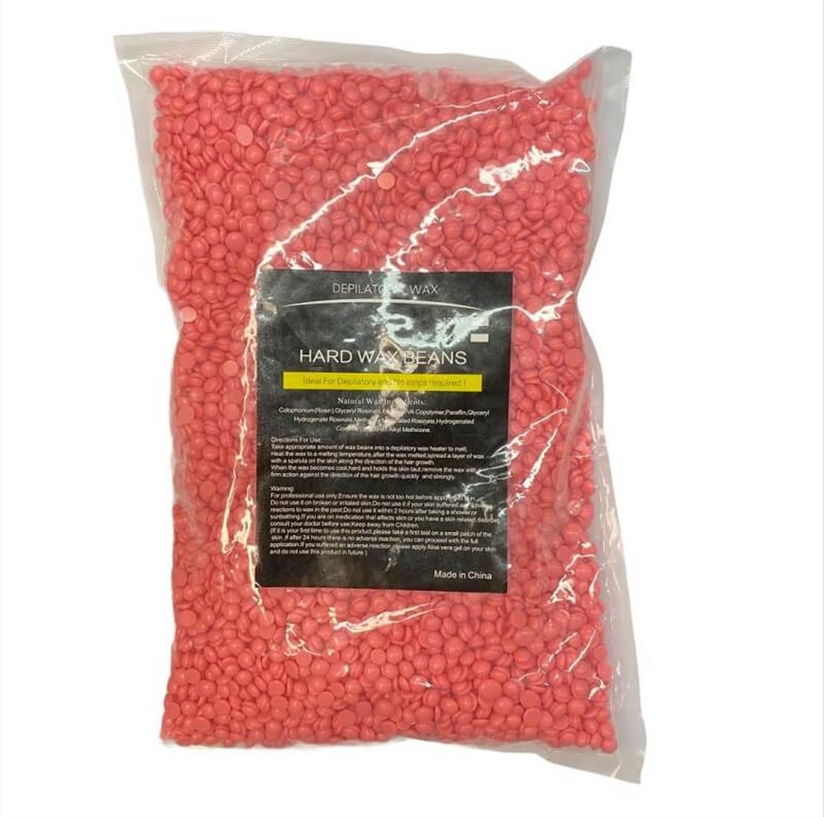 Κερί Ζεστό Σταγόνα Ρόζ Hard Wax Beans 1000g Κερί Ζεστό Σταγόνα Ρόζ Hard Wax Beans 1000g