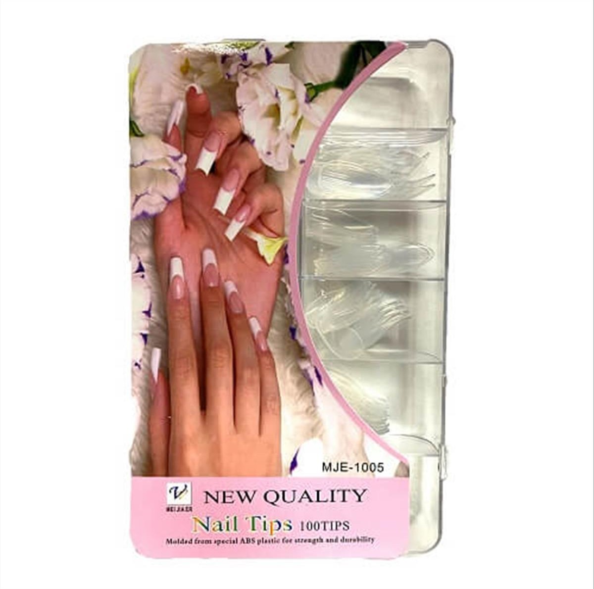 Nails Case Transparent Without Notch Oval 100 pcs