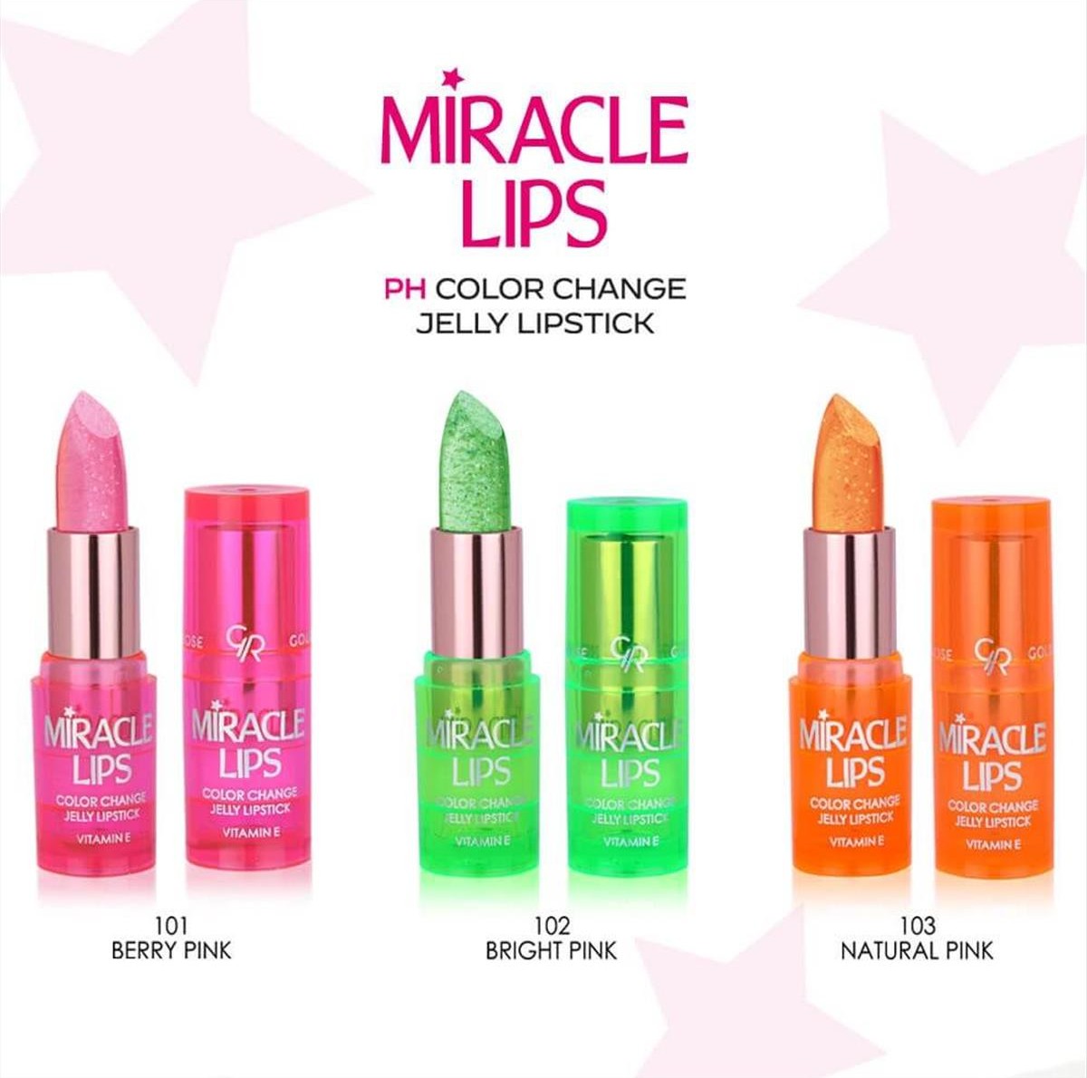 Golden Rose Miracle Lips Color Change Jelly Lipstick 3.7g