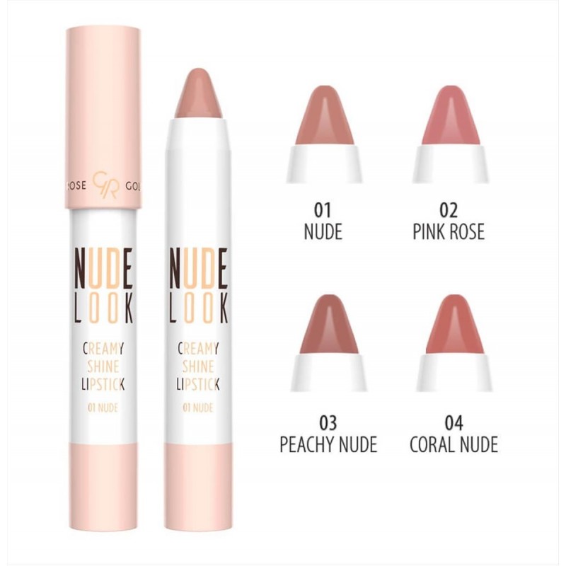 Nude Look Creamy Shine Lipstick Golden Rose