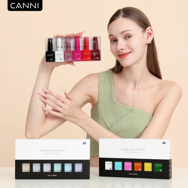 Canni Hema Free Gel Nail Polish Color - 9ml