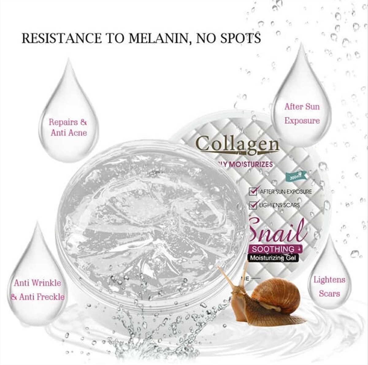 Collagen – Deeply Moisturizers Snail Soothing Gel 300ml