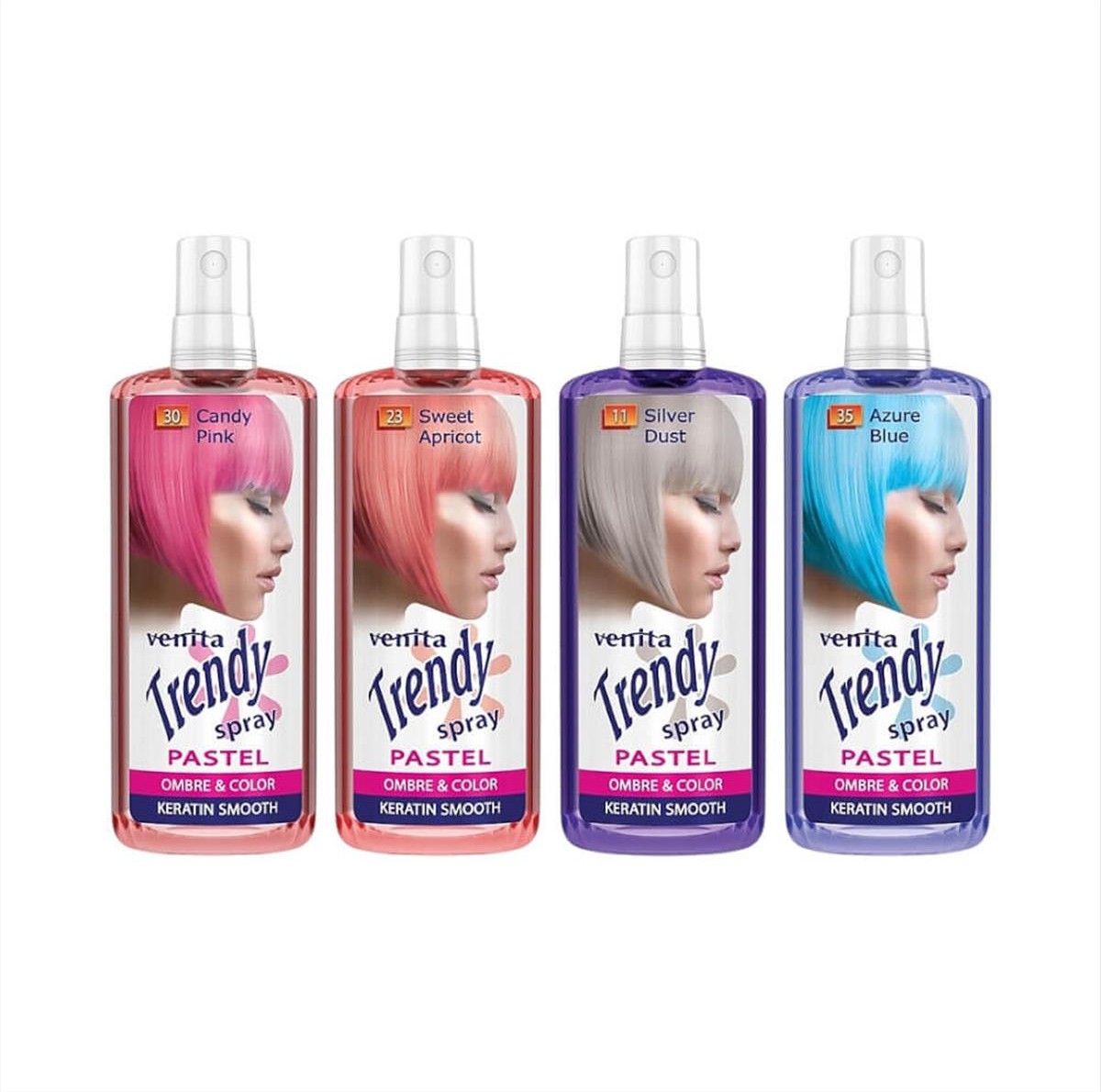 Spray Ημιμόνιμη Βαφή Μαλλιών Venita Trendy 200ml