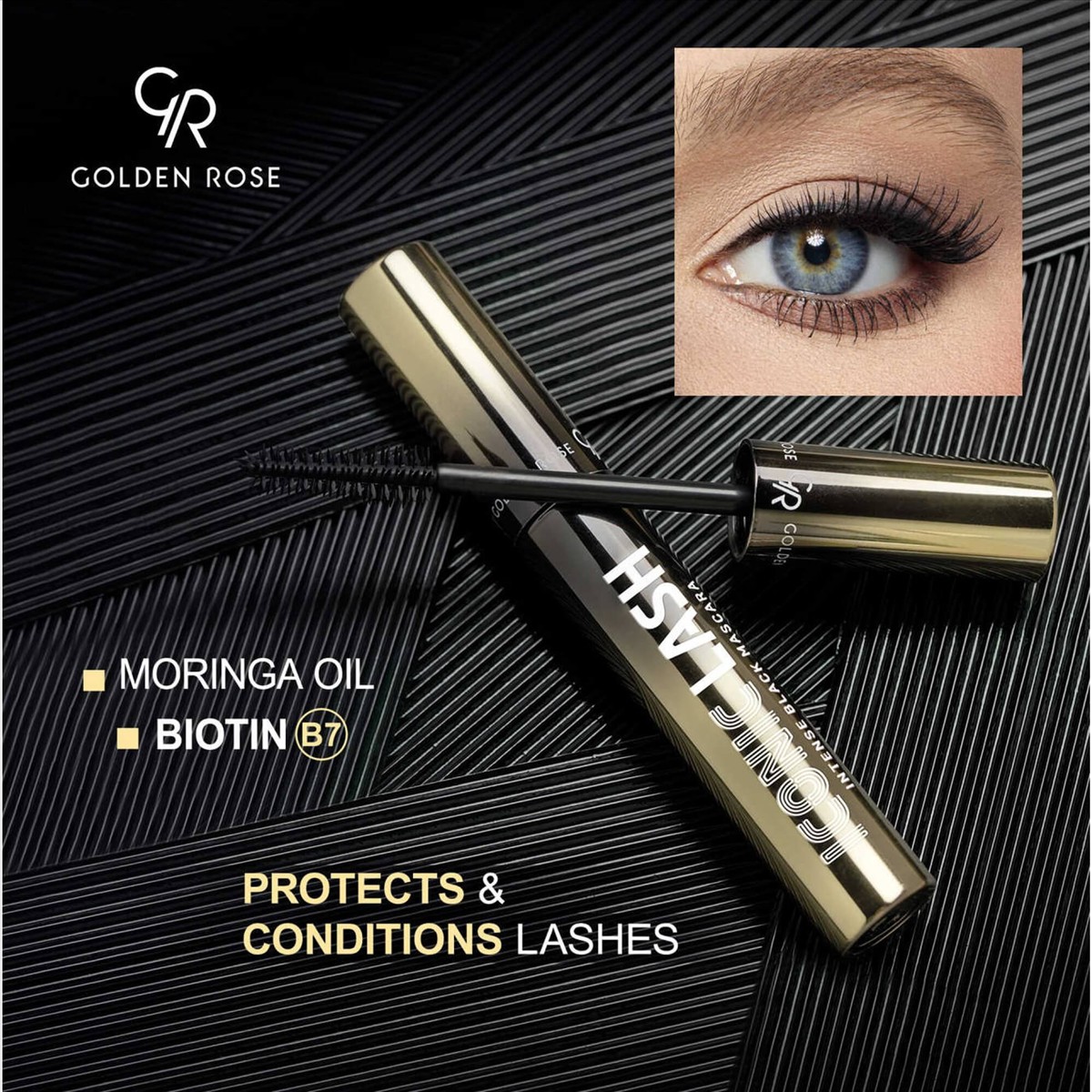 Mascara Iconic Intense Black Golden Rose