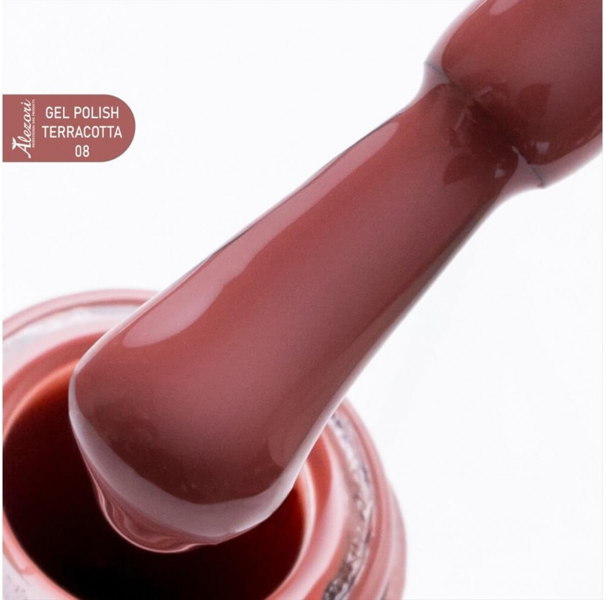 Alezori Semi-Permanent Gel Polish 08 Terracotta 15ml