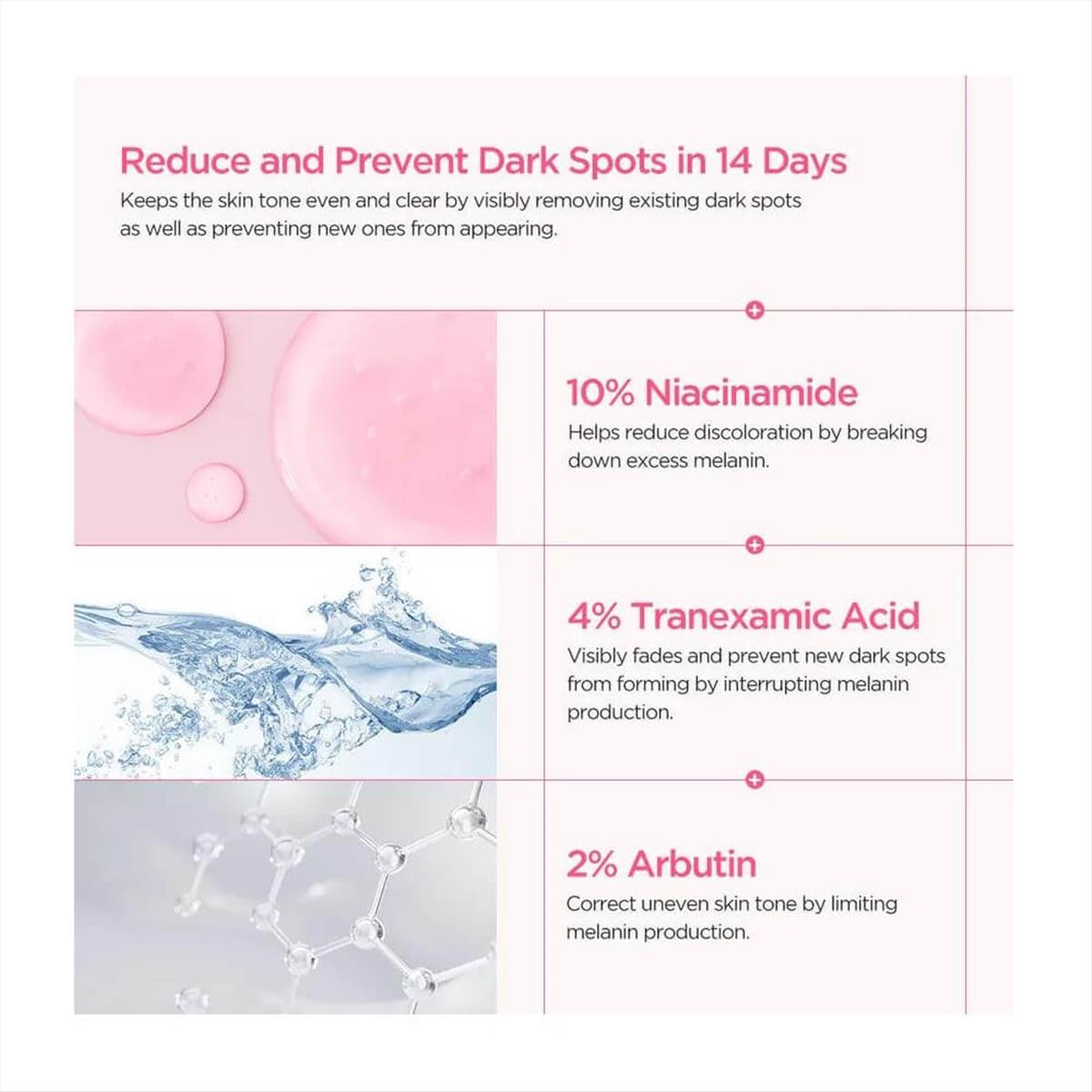 Dark spot serum niacinamide 10% + TXA 4%  30ml Anua