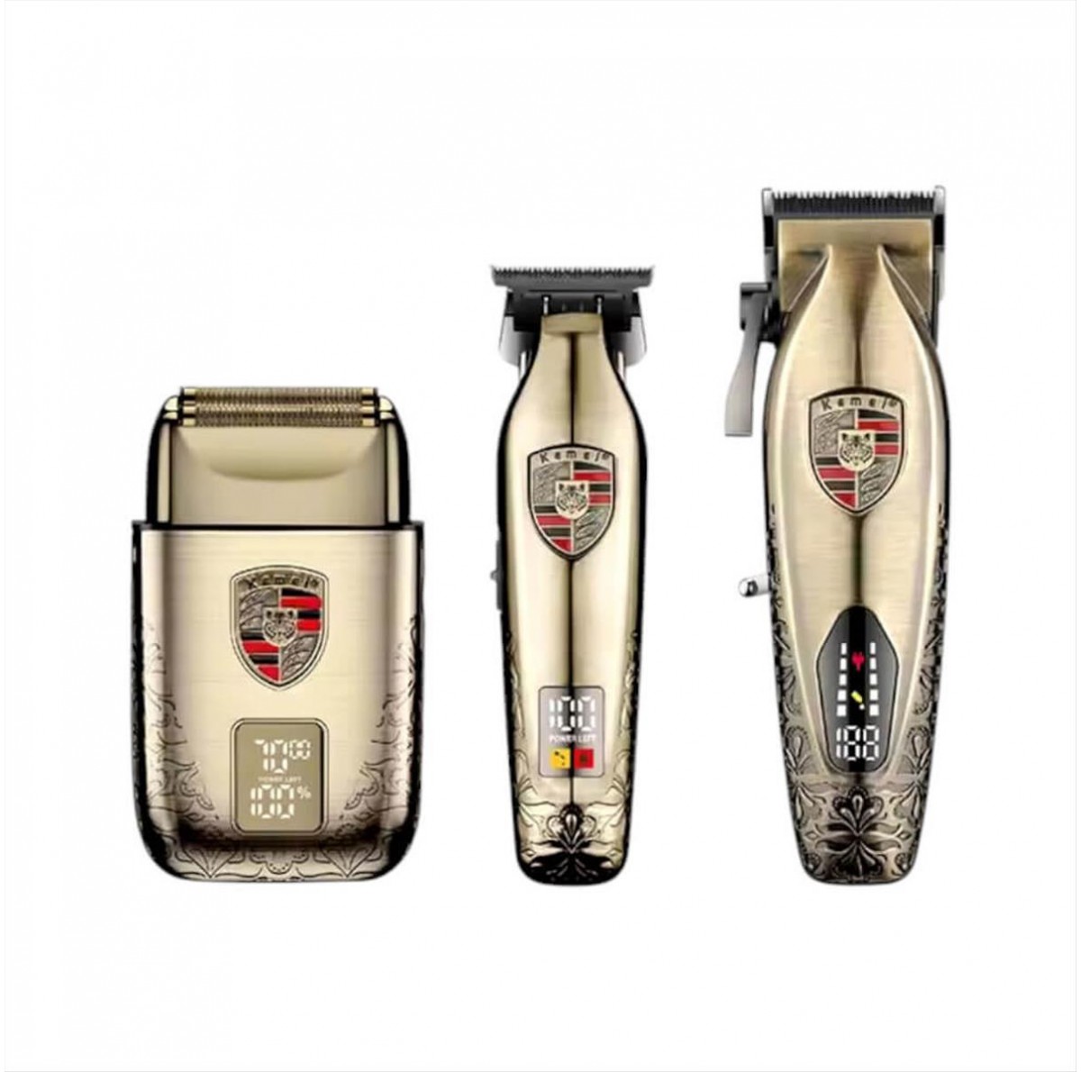 Kemei Set Κουρευτική-Trimmer-Shaver KM-2360