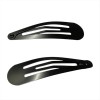 Hair Clips RoRo Black Gloss 5 cm 12-0015 2pcs