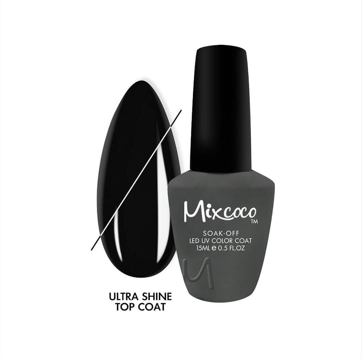 Soak Off Nails Mixcoco Top Ultra Shine 15ml