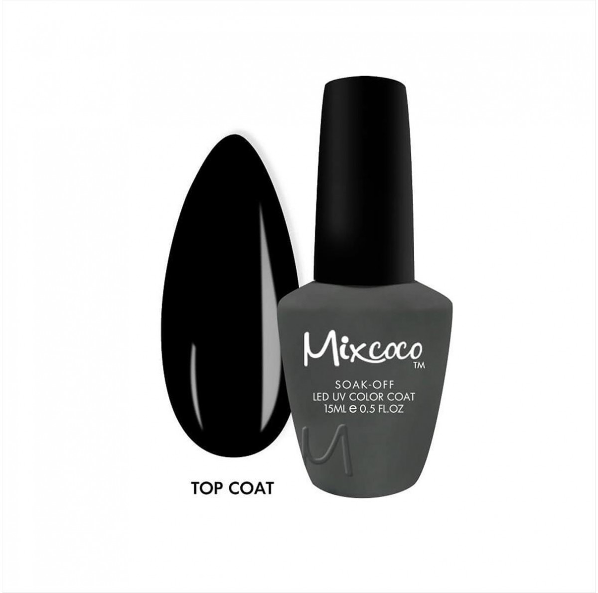 Soak Off Nails Mixcoco Top No Wipe 15ml