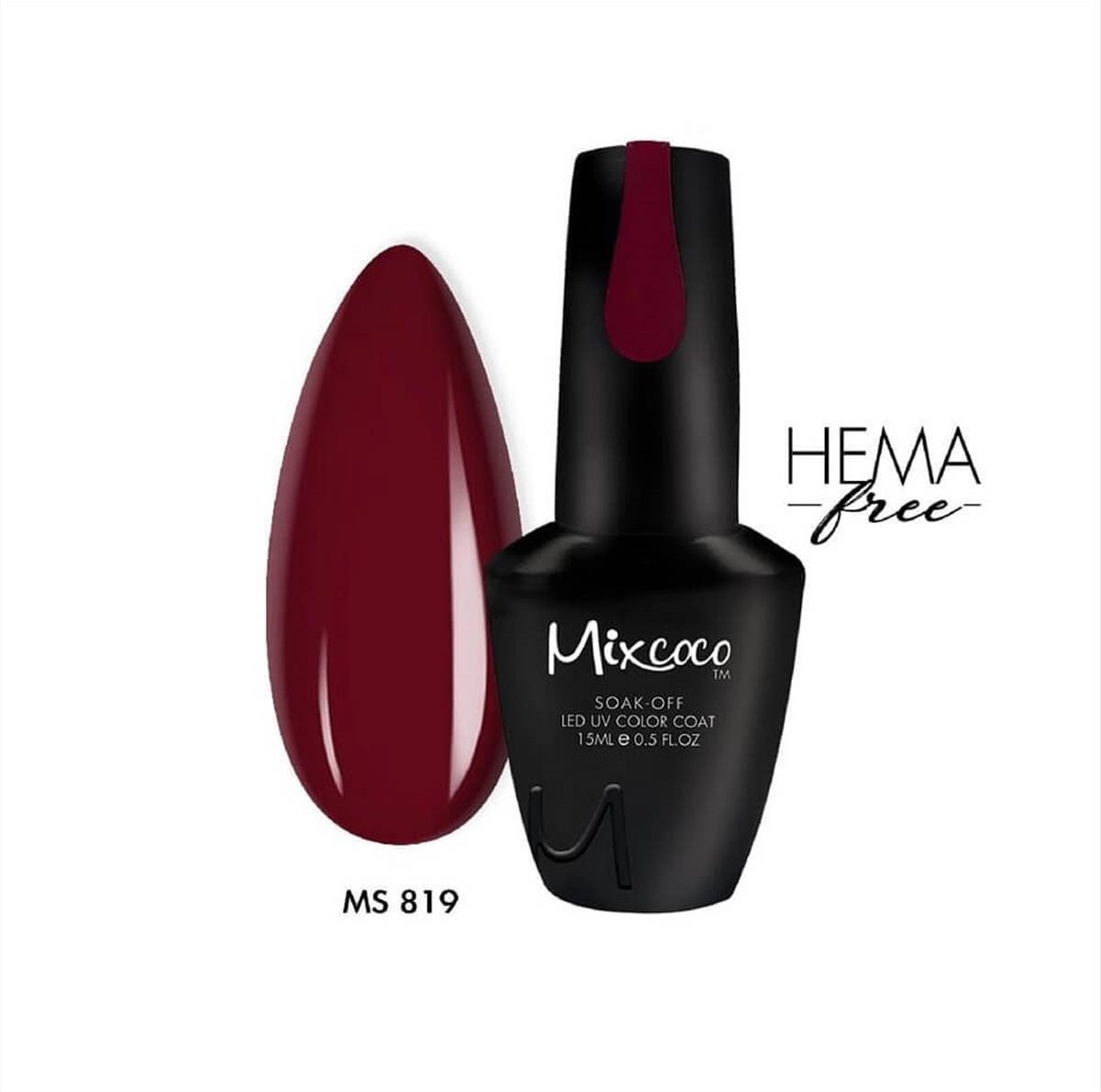 Ημιμόνιμο βερνίκι νυχιών Mixcoco MS819 15ml