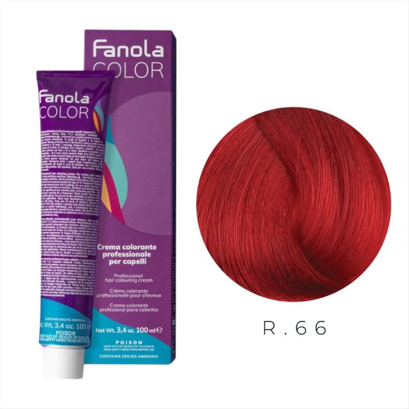 Βαφή Μαλλιών Fanola  R.66 Red Booster 100ml