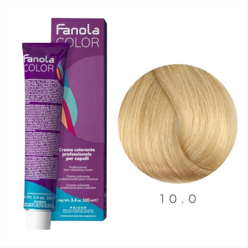 Βαφή Μαλλιών Fanola  10.0 Ξανθό πλατινέ 100ml
