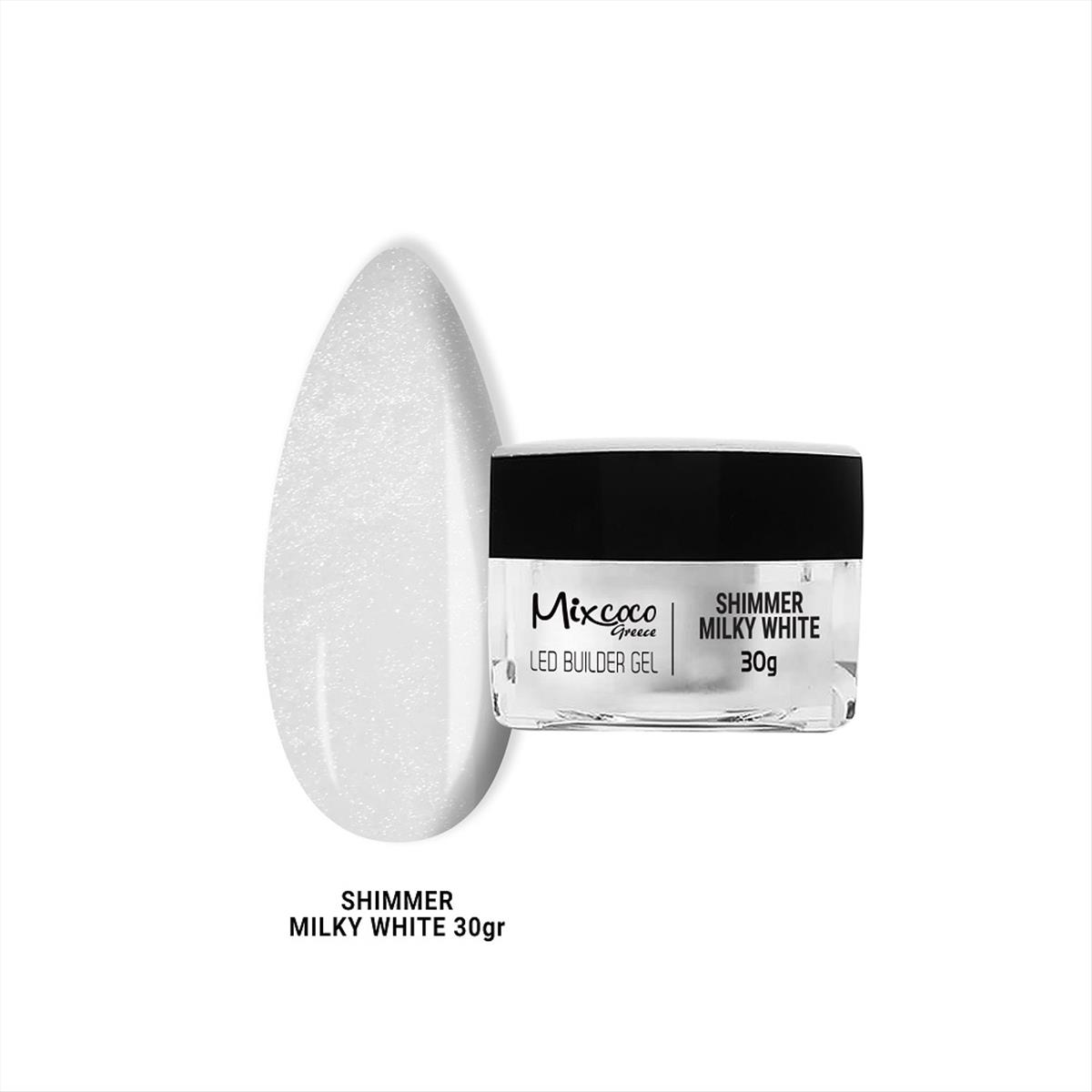 Builder Gel Shimmer Milky White Mixcoco 30g