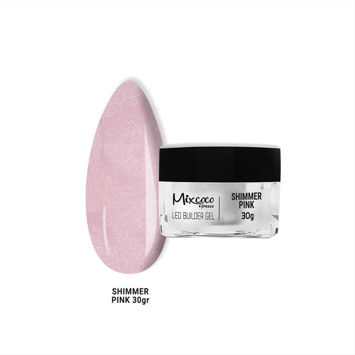 Builder Gel Shimmer Pink Mixcoco 30g