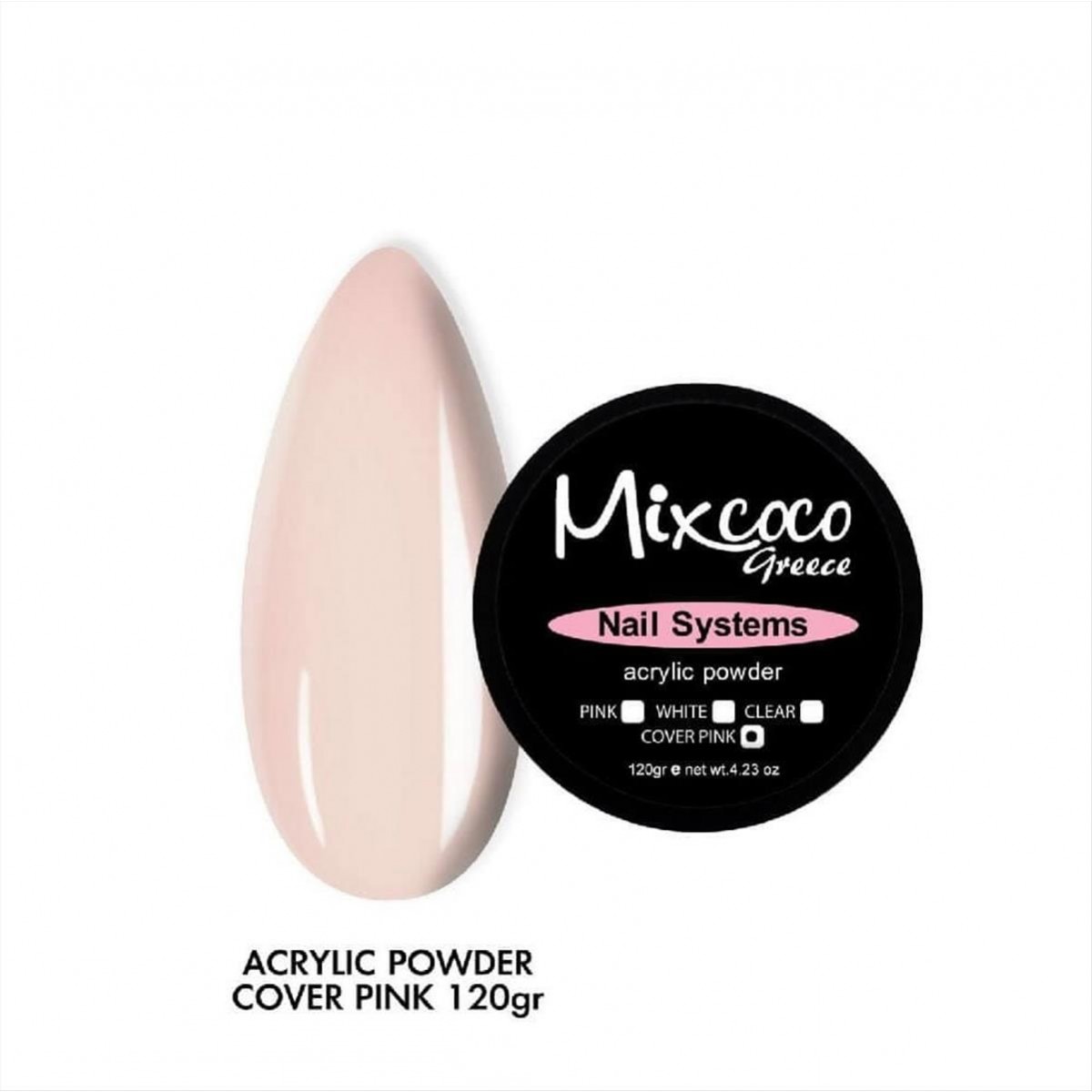 Acrylic Powder Cover Pink Mixcoco 120g