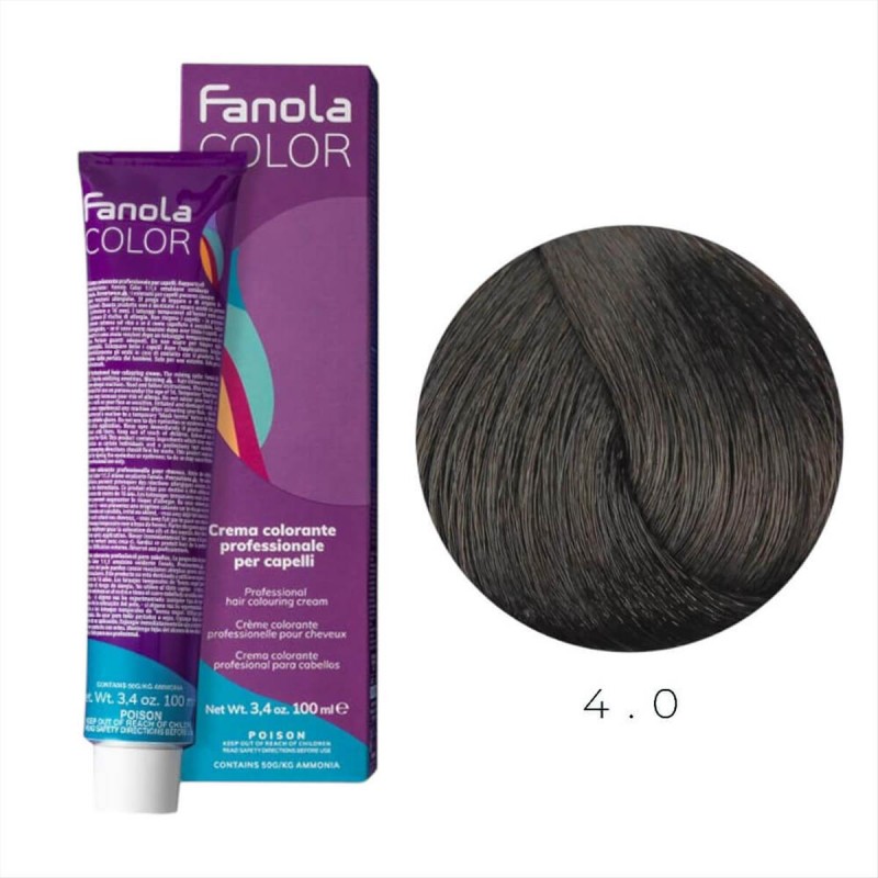 Βαφή Μαλλιών Fanola  4.0 Καστανό 100ml