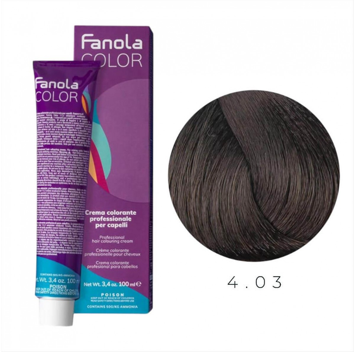 Hair Colouring Cream 4.03 Fanola 100ml