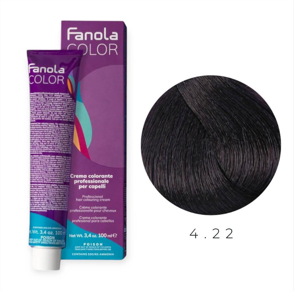 Fanola Hair Dye Red - Violet - Copper 100ml