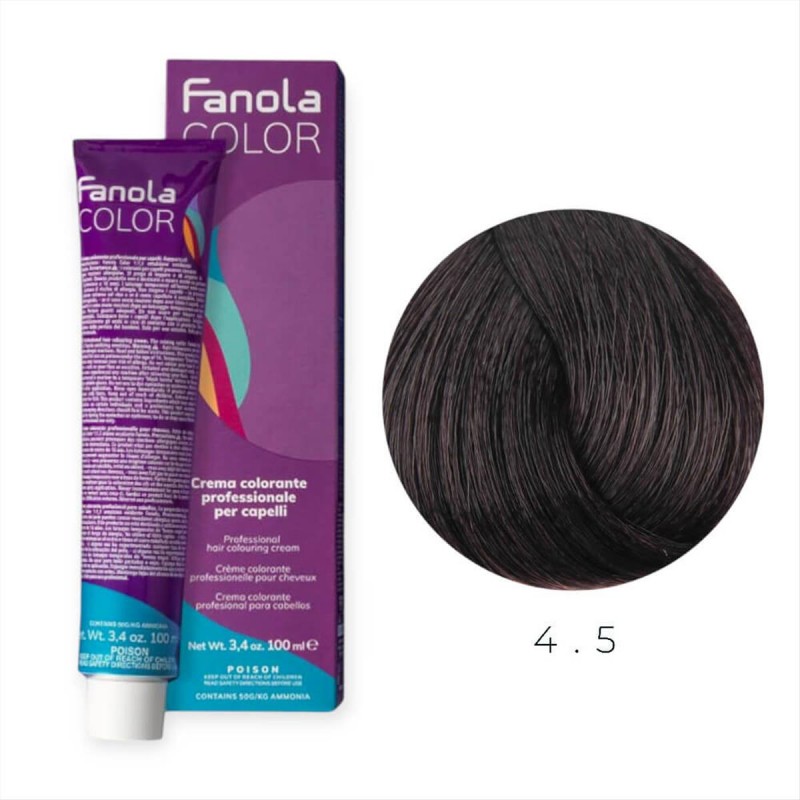 Βαφή Μαλλιών Fanola 4.5 Καστανό μαονί 100ml