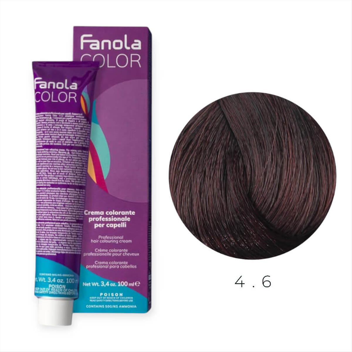 Hair Colouring Cream 4.6 Fanola 100ml