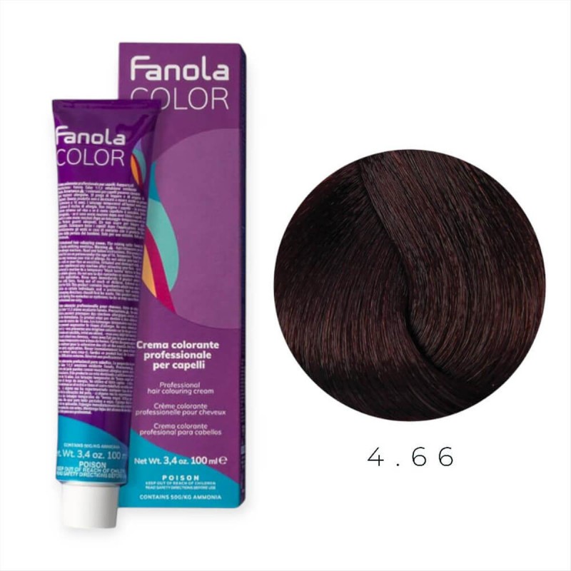 Hair Colouring Cream 4.66 Fanola 100ml