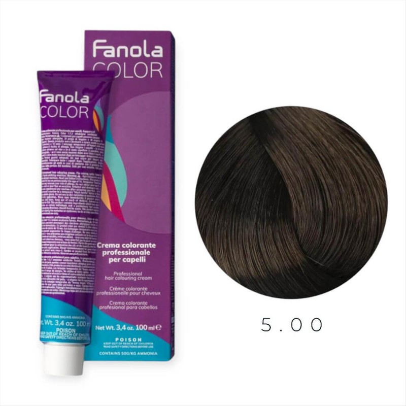 Βαφή Μαλλιών Fanola  5.00 Καστανό ανοιχτό έξτρα 100ml