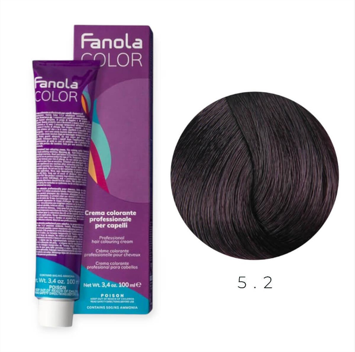 Hair Colouring Cream 5.2 Fanola 100ml