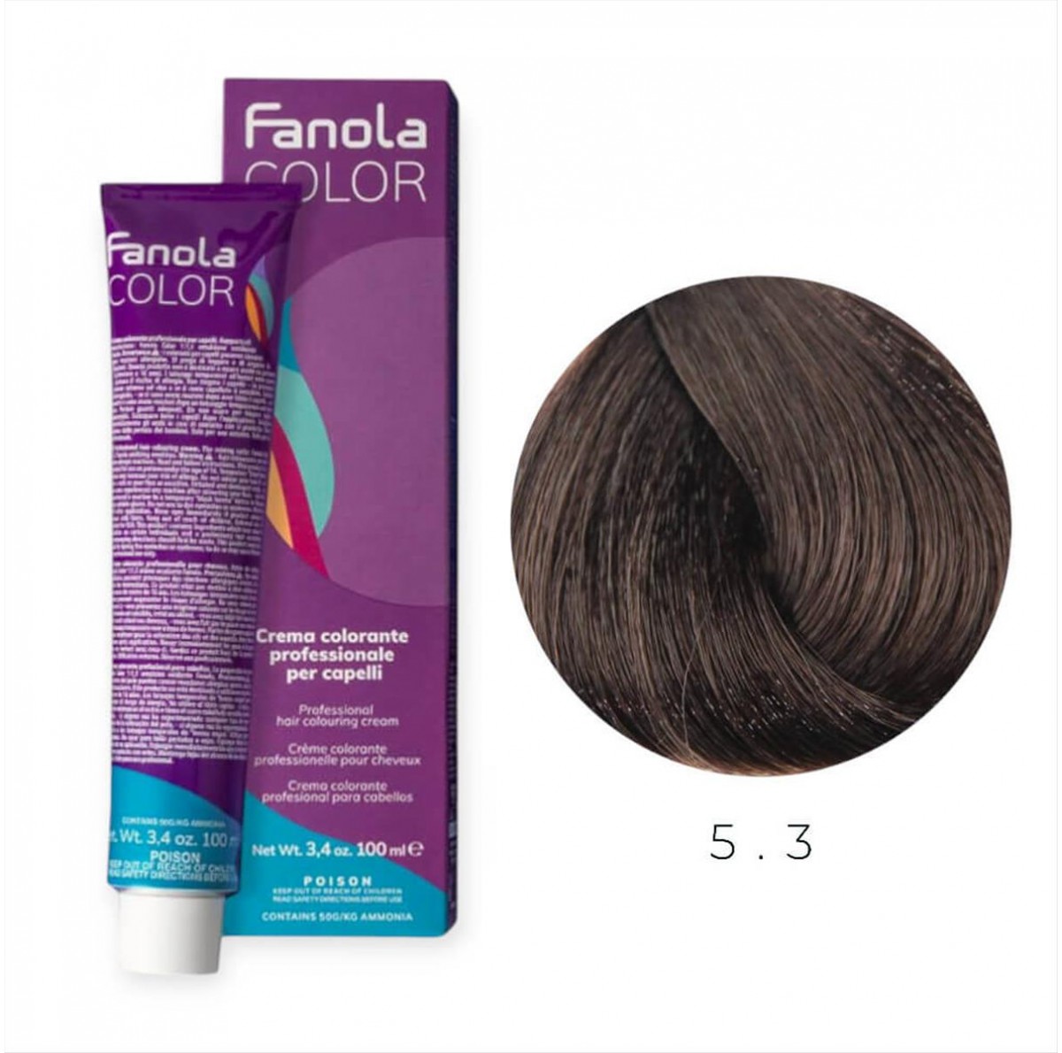 Hair Colouring Cream 5.3 Fanola 100ml