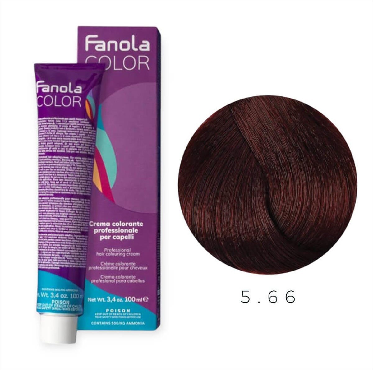 Hair Colouring Cream 5.66 Fanola 100ml