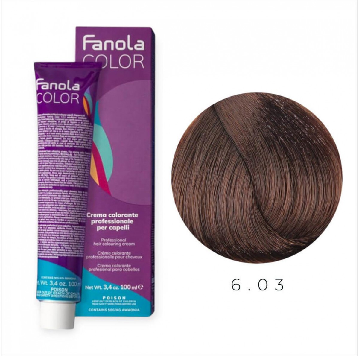 Hair Colouring Cream 6.03 Fanola 100ml