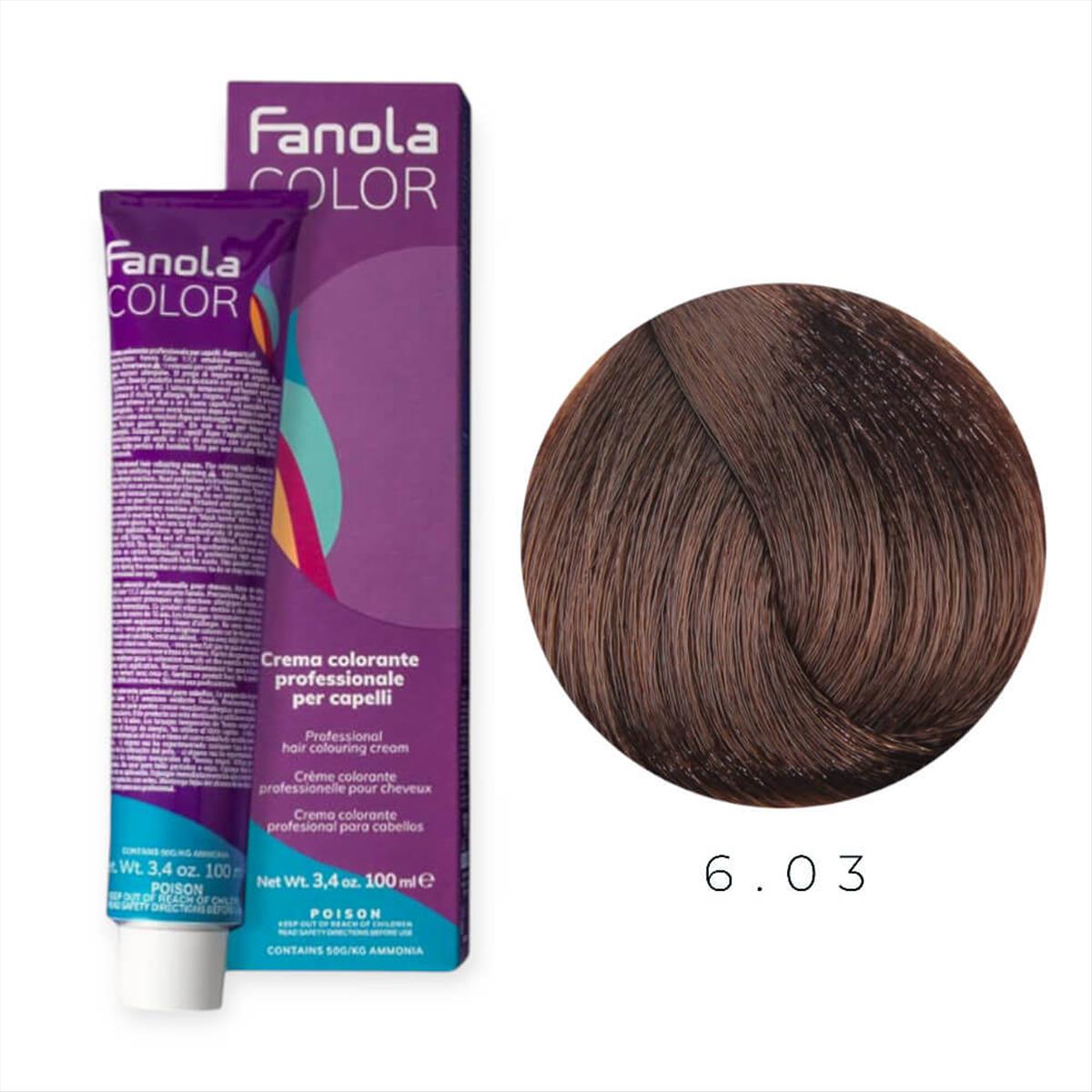 Hair Colouring Cream 6.03 Fanola 100ml