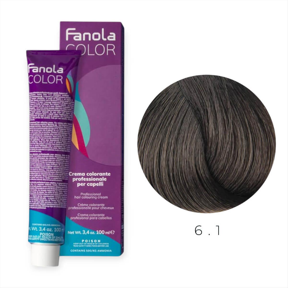 Hair Colouring Cream 6.1 Fanola 100ml