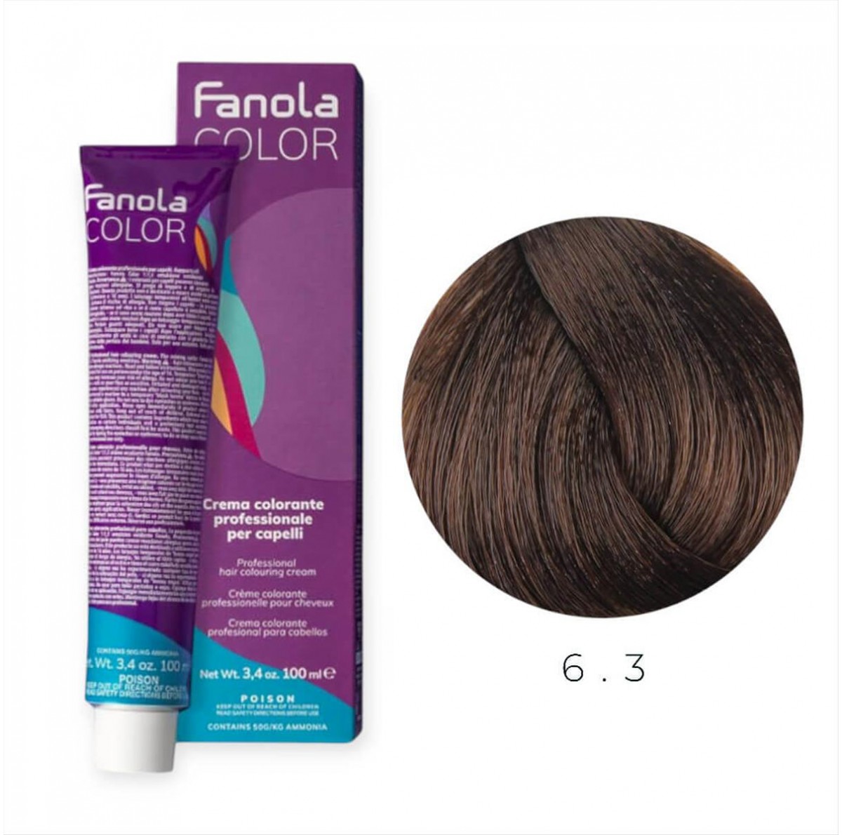 Hair Colouring Cream 6.3 Fanola 100ml