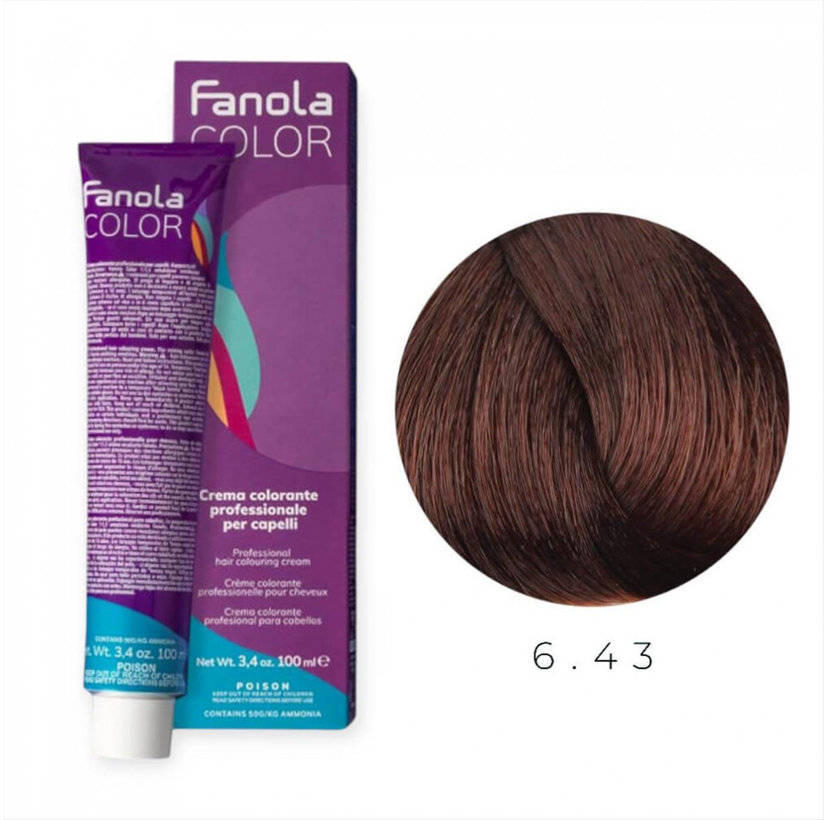 Hair Colouring Cream 6.43 Fanola 100ml