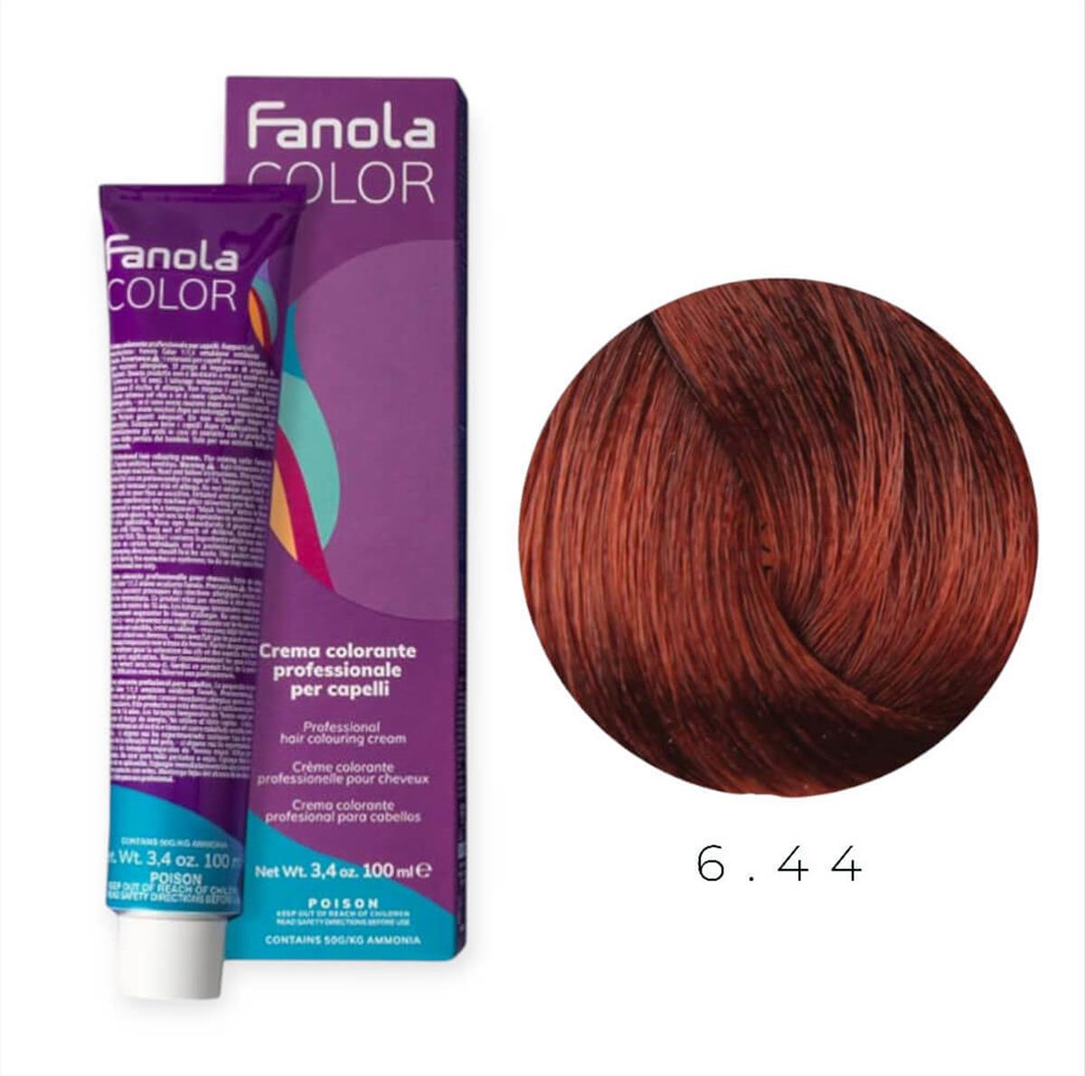 Hair Colouring Cream 6.44 Fanola 100ml