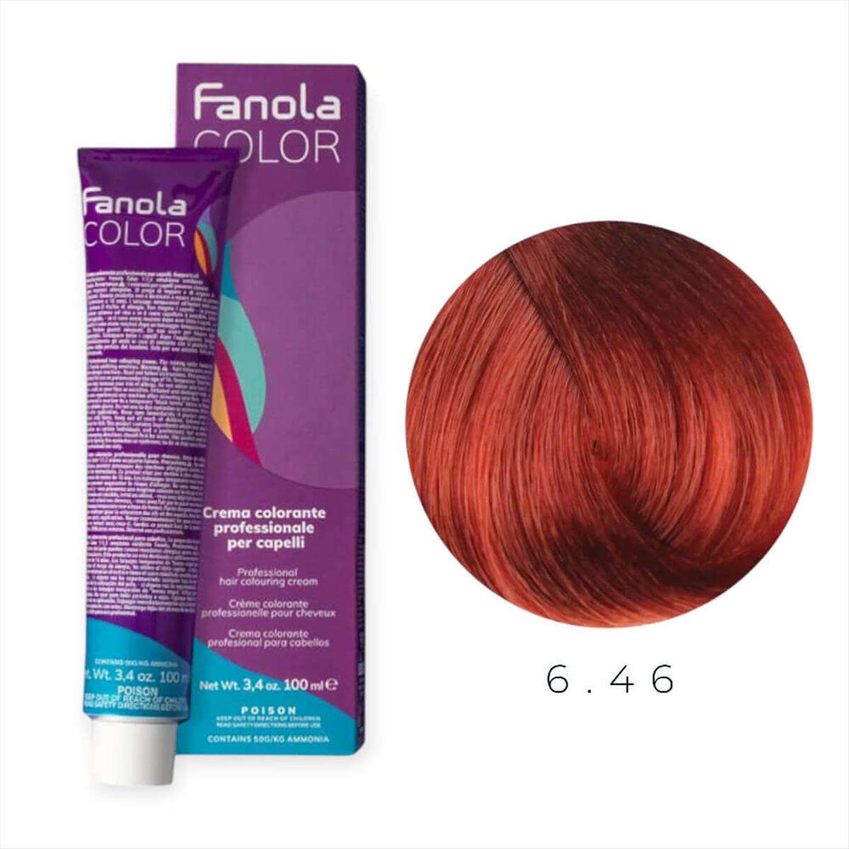 Hair Colouring Cream 6.46 Fanola 100ml