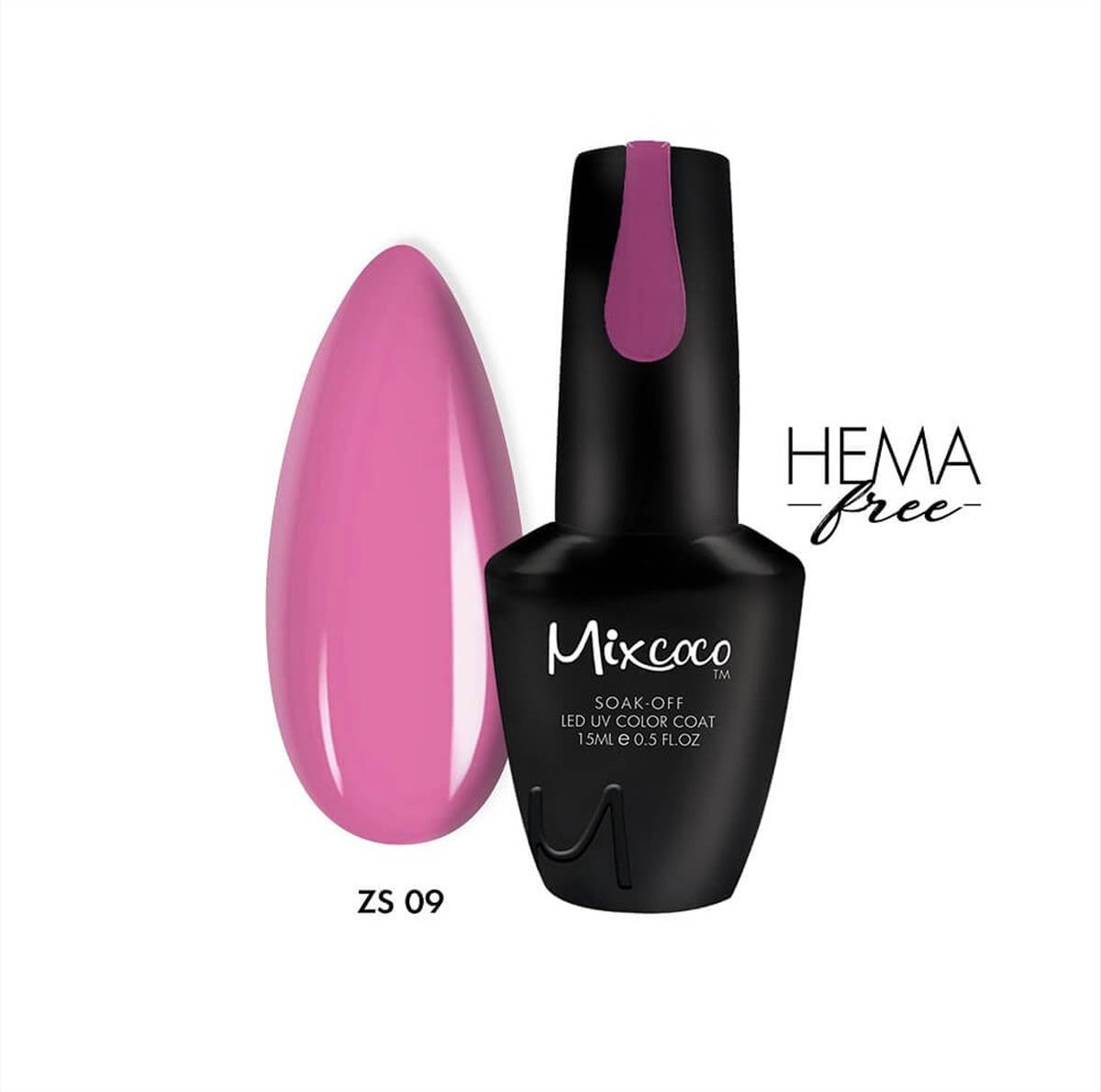 Ημιμόνιμο βερνίκι νυχιών Mixcoco ZS-09 15ml