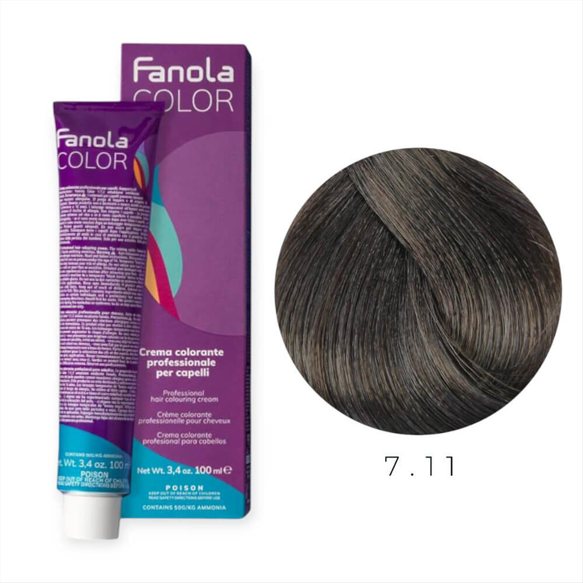 Hair Colouring Cream 7.11 Fanola 100ml