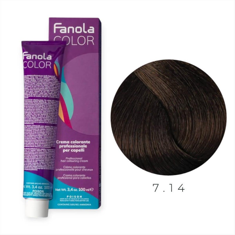Βαφή Μαλλιών Fanola  7.14 Tabacco 100ml